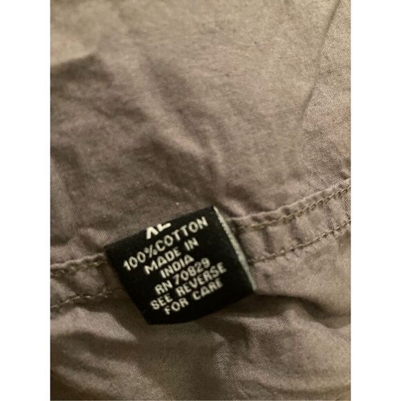 Buckle Black Long Sleeve Button Up Formal Casual - Picture 5 of 6